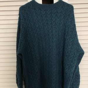 MEN’S Teal Alpaca Wool sweater